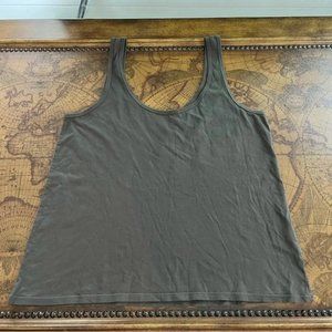 Mate the Label Womens size XL Charcoal Grey Layering Organic Cotton Tank